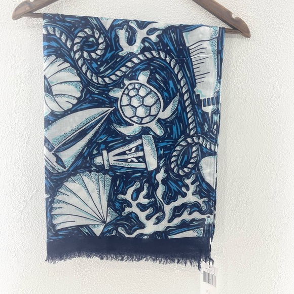 NWT Vera Bradley Shore Enough Soft Fringe Scarf - Picture 4 of 6